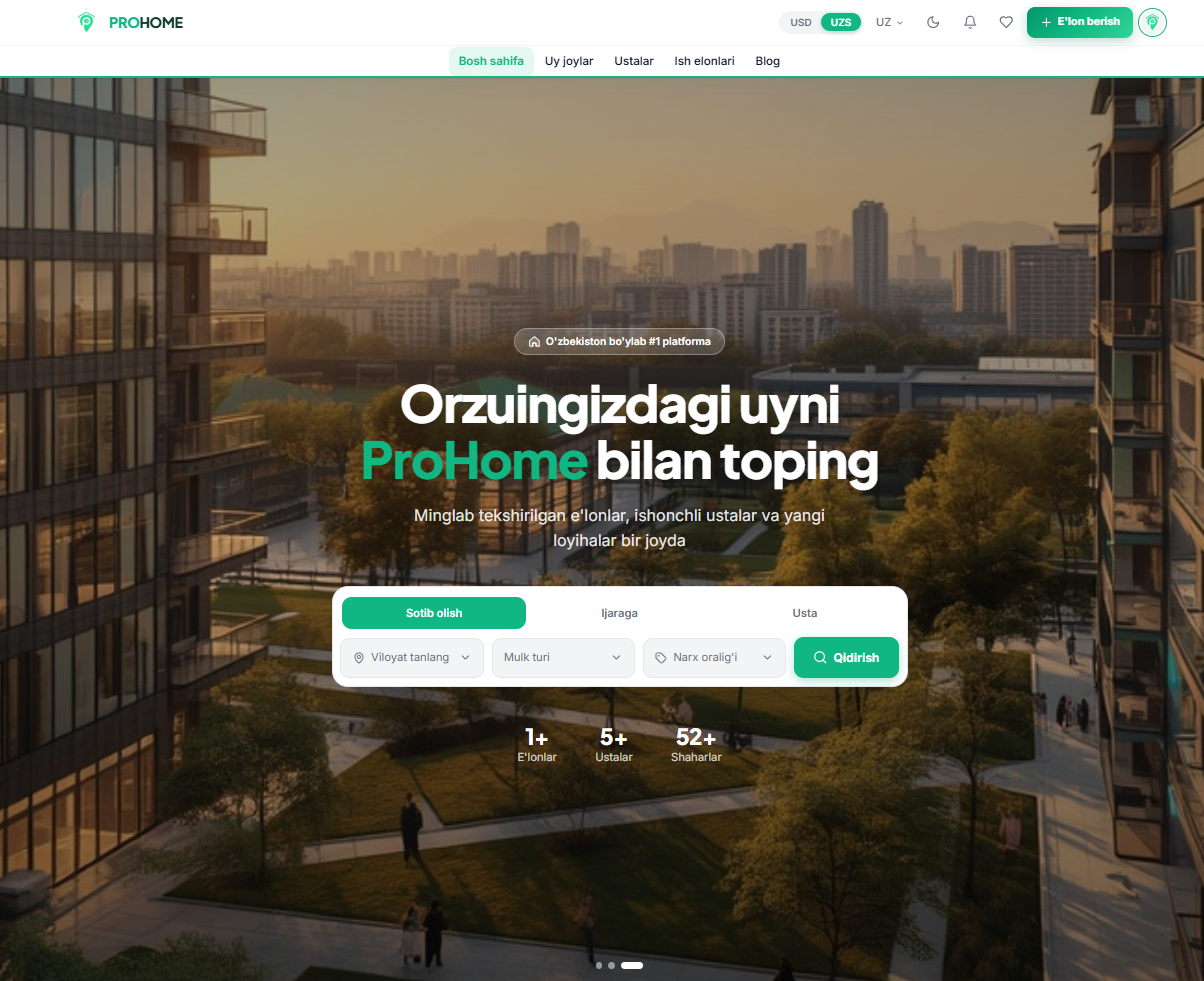ProHome loyiha rasmi